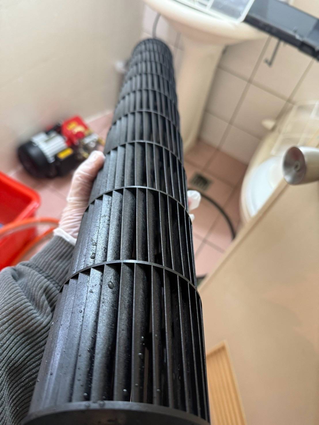 貫流風扇清洗後